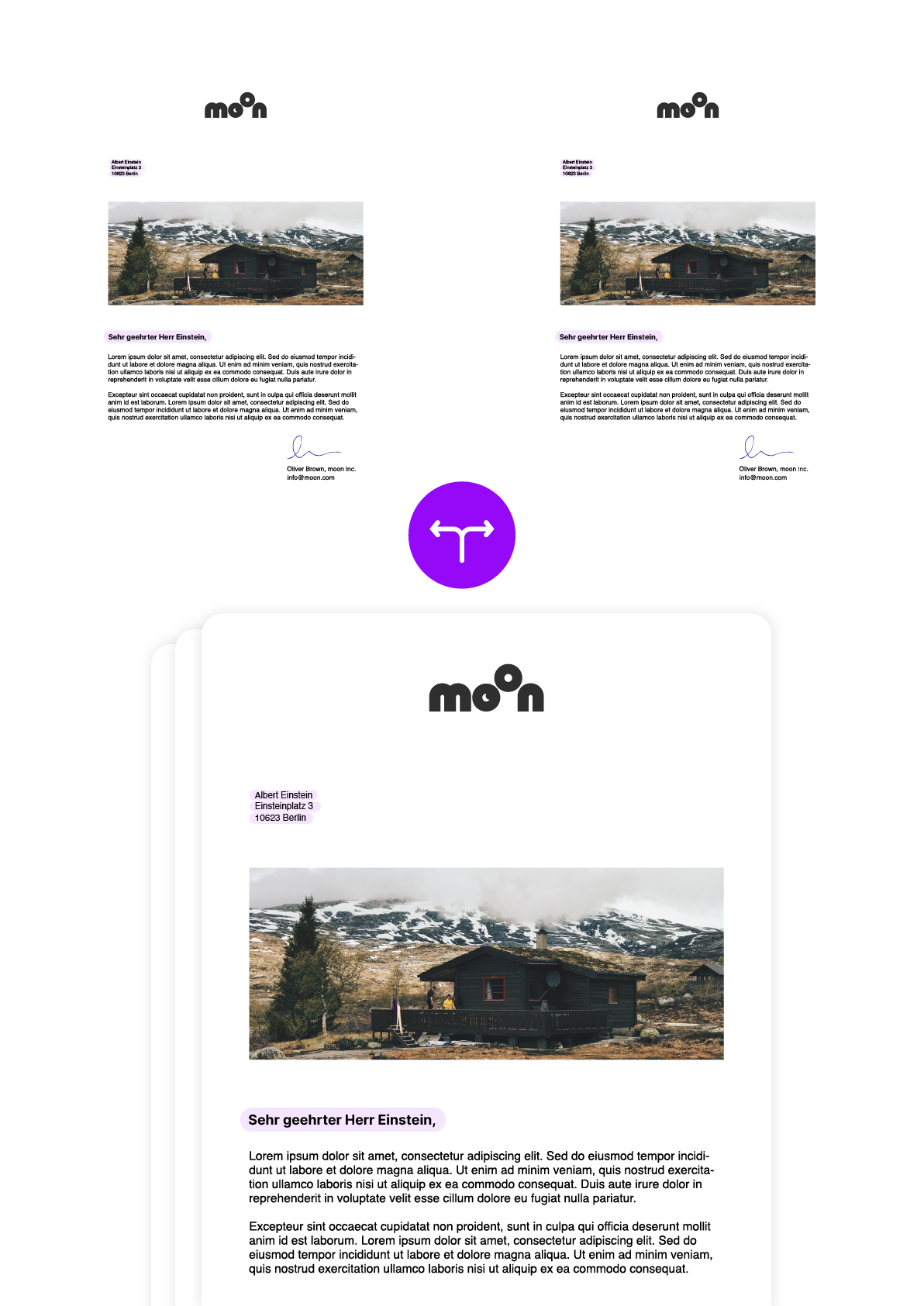 PDF-Splitting-Funktion trennt Briefe automatisch in einzelne Dateien